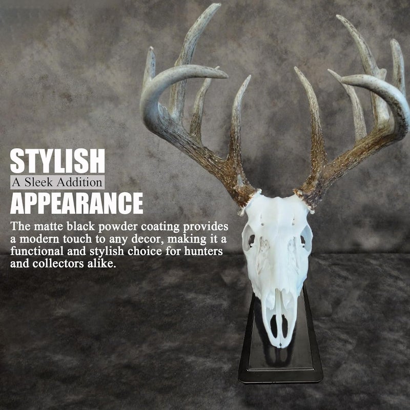VMSIXVM European Mount Skull Hanger Stand, Heavy Duty Table Top Skull Hanger for Deer Head, Pronghorn and Other Smaller Animals, Euro Mount Taxidermy Deer Head Hooker for Desk Shelf Display - Image 5